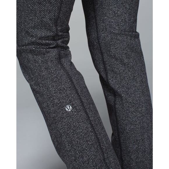 Lululemon Straight Up Double Waist Band Pants Womens Size 4 Heathered Gray - Picture 3 of 12
